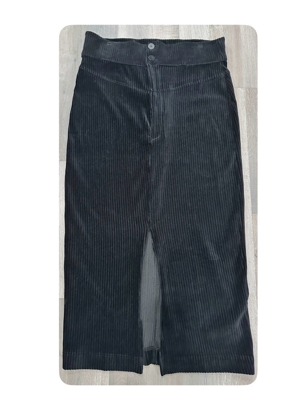 Whimsigoth We The Free Minimalist "I Want It All" Soft Corduroy Midi Skirt Sz XL